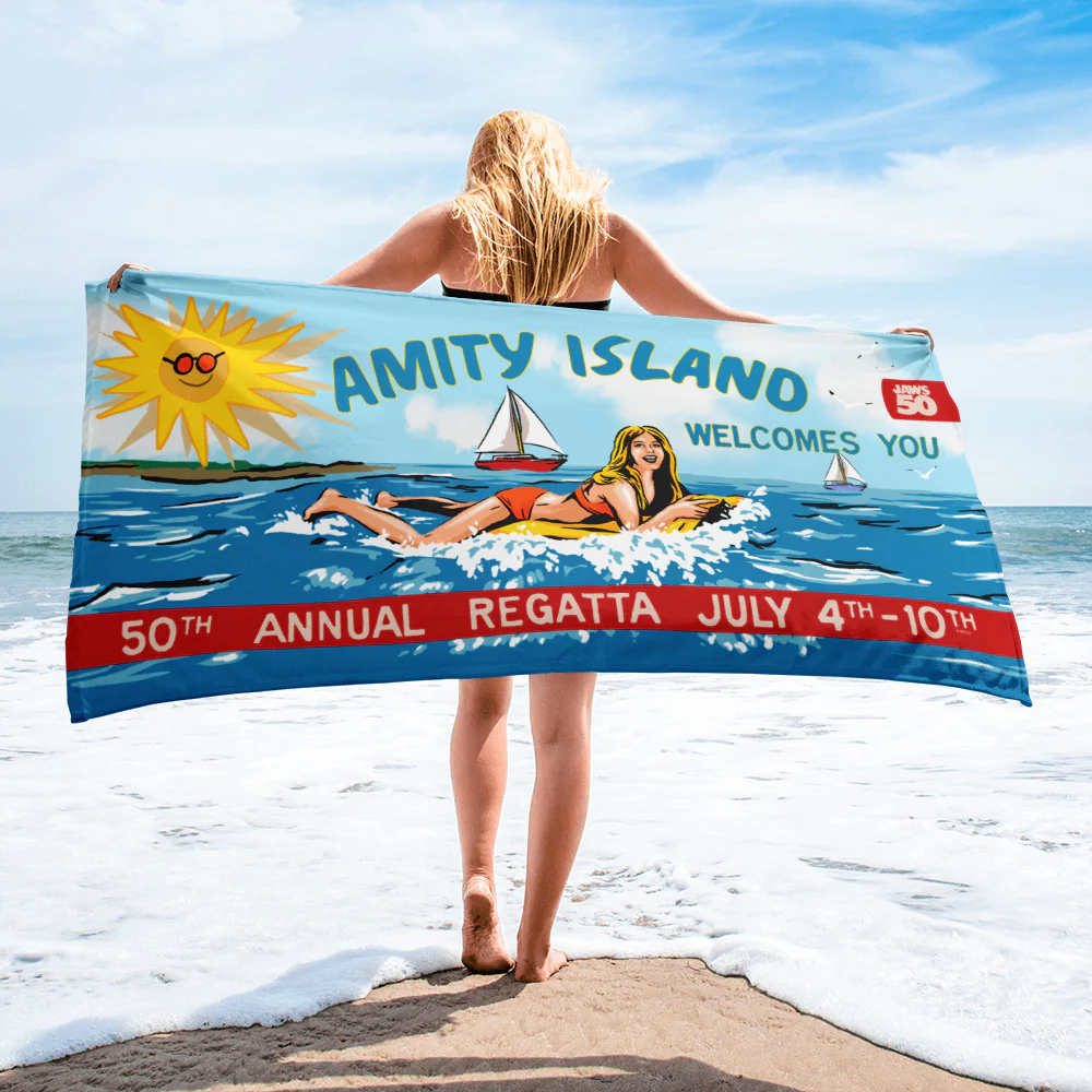 Jaws 50th Anniversary Amity Island Beach Towel - Image 3