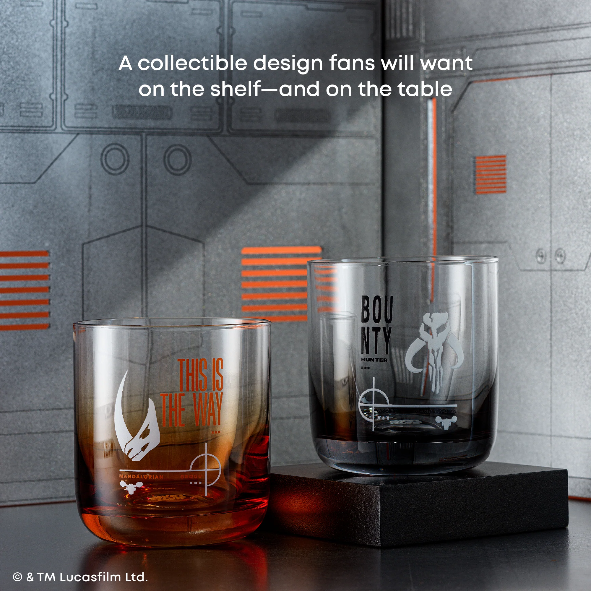 Star Wars™ Bounty Mandalorian Short Drinking Glasses - Bounty + This Is The Way - Image 5