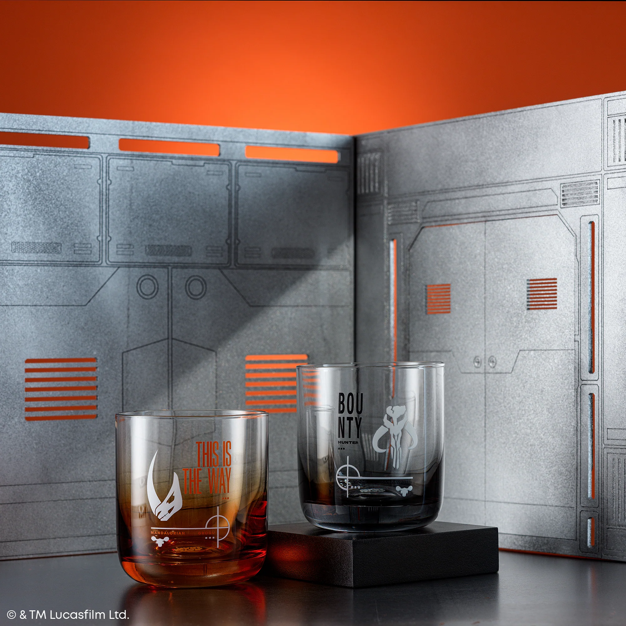 Star Wars™ Bounty Mandalorian Short Drinking Glasses - Bounty + This Is The Way - Image 6